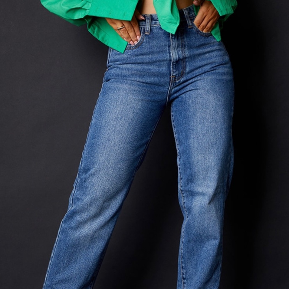 PLT split hem jeans